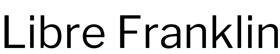 Libre Franklin Yazı tipi ücretsiz indir